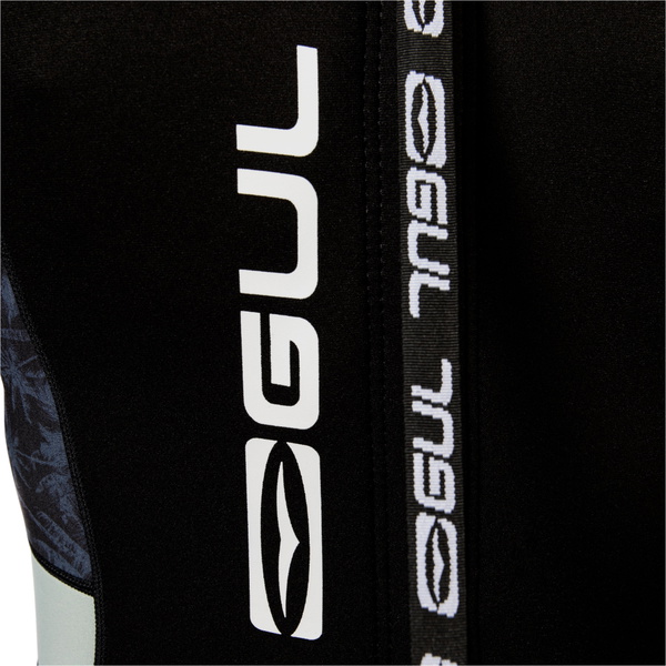 2026 Gul Womens Response Natur 3/2mm Back Zip Wetsuit RE1319-BKSP - Black / Splaterpalm